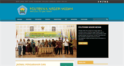 Desktop Screenshot of polmed.ac.id